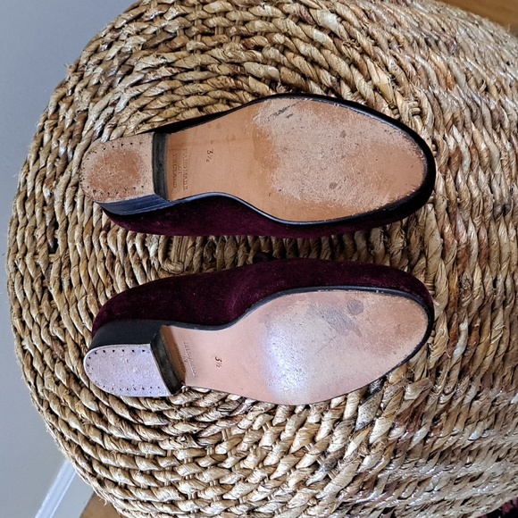 Skipton &‎ Heanage Womens Wine Velvet Smoking Slipper Embroidered Skull Size 5.5 - Picture 5 of 8